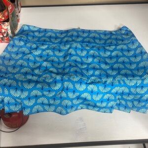 Sigrid Olsen Blue and White A-Line Skirt